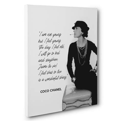 Coco Chanel quotes wall art